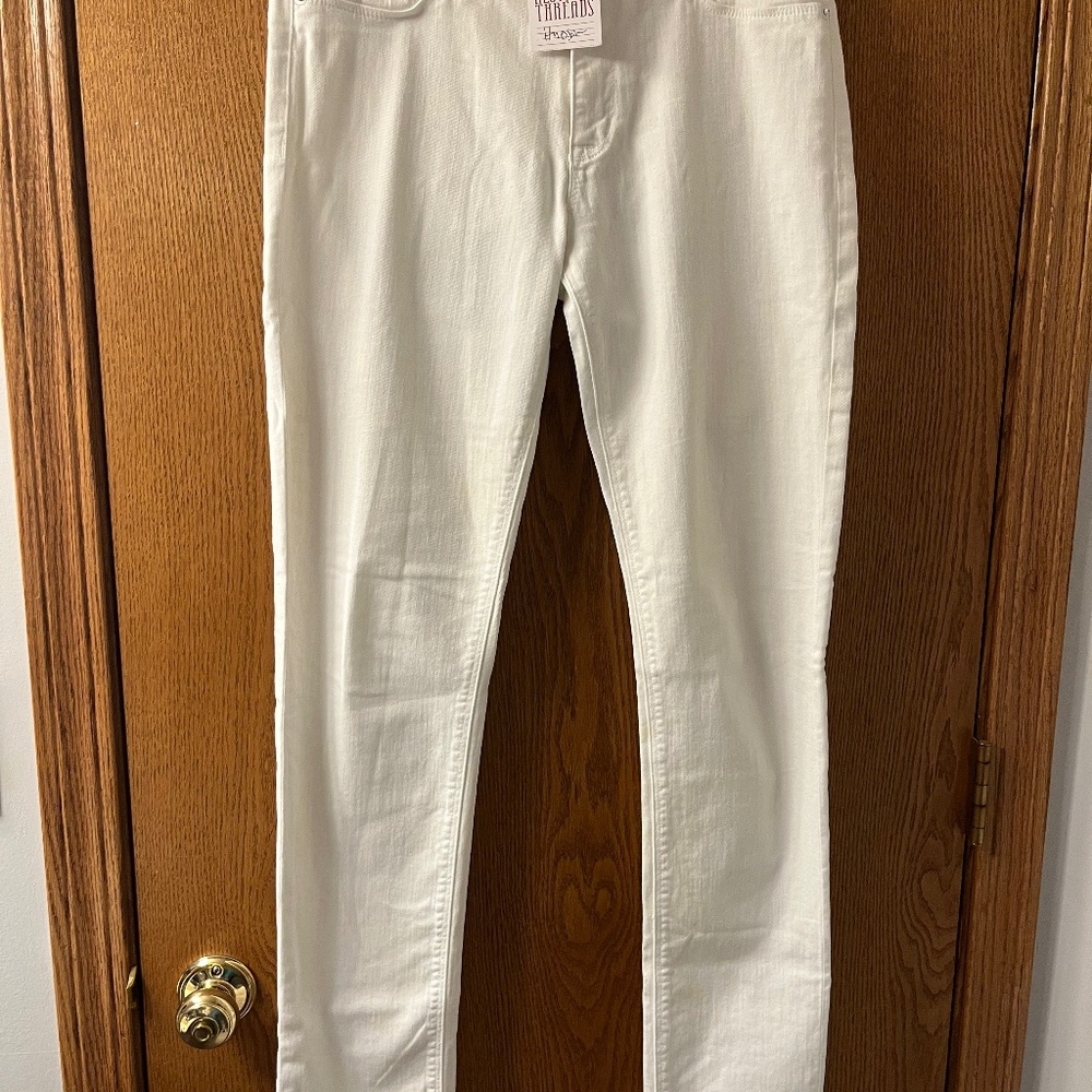 Hudson White Skinny Jeans